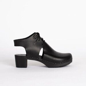 Bryr Sadie Contrast Bootie, no Kilt in Moto Black leather size 41/11